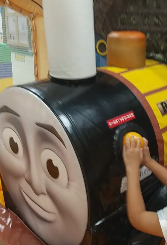 Thomas Station: Thomas in the ball pit